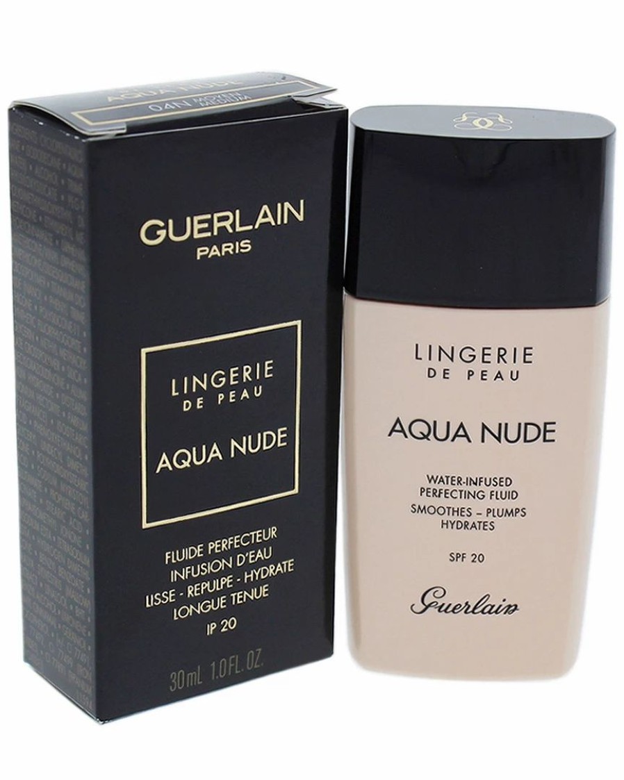 Face & Eye Makeup | * Guerlain 1Oz 04N Medium Lingerie De Peau Aqua Nude Foundation Spf 20 Women Face & Eye Makeup