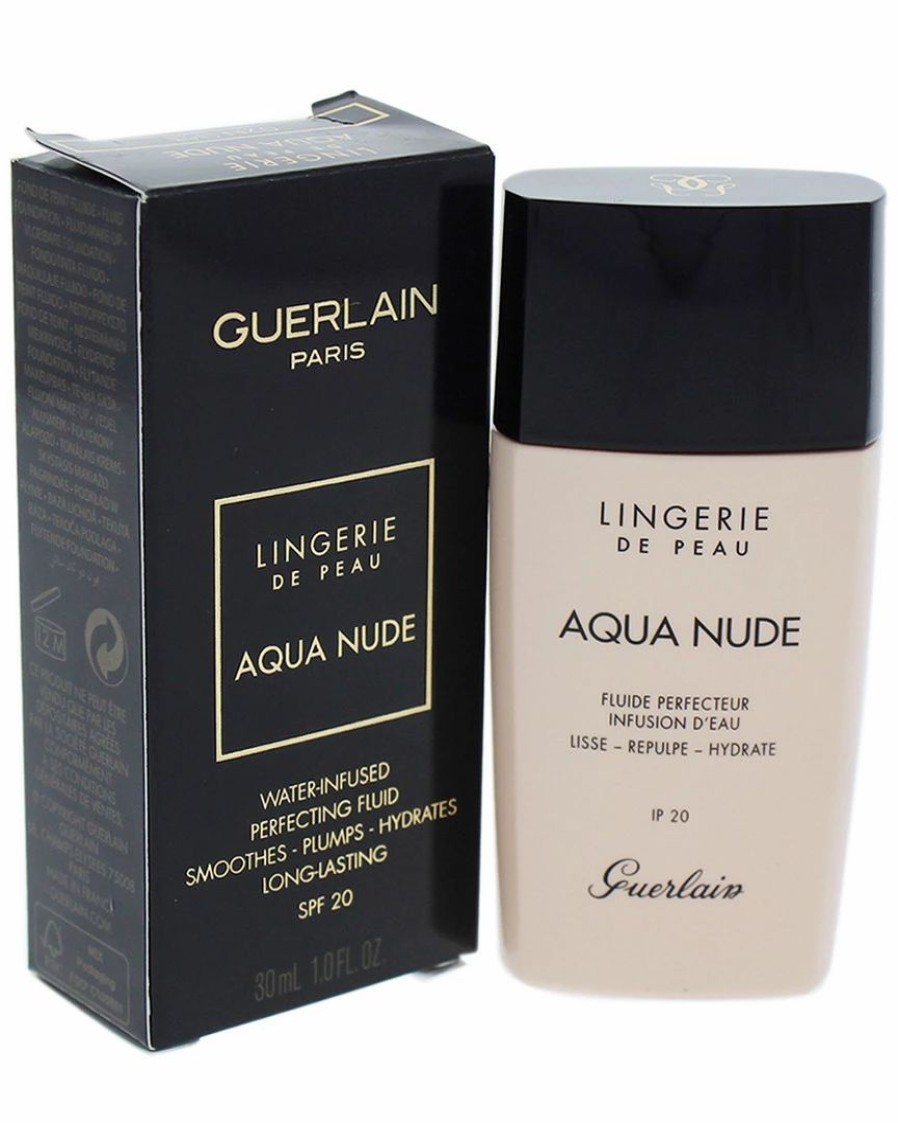 Face & Eye Makeup | * Guerlain 1Oz 04N 02N Light Lingerie De Peau Aqua Nude Foundation Spf 20 Women Face & Eye Makeup