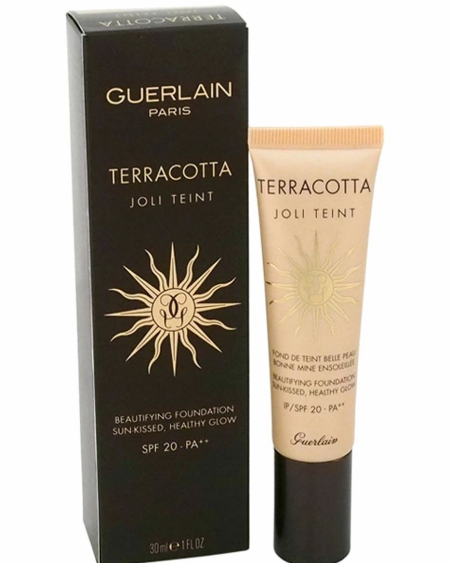 Face & Eye Makeup | * Guerlain Women'S 1Oz Natural Terracotta Joli Teint Beautifying Foundation Spf 20 Face & Eye Makeup