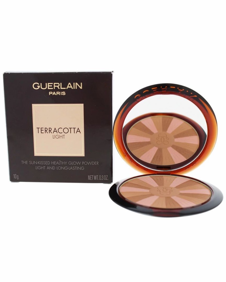 Lip & Cheek Makeup | * Guerlain Women'S 0.3Oz 02 Deep Cool Terracotta Light Healthy Glow Powder Lip & Cheek Makeup