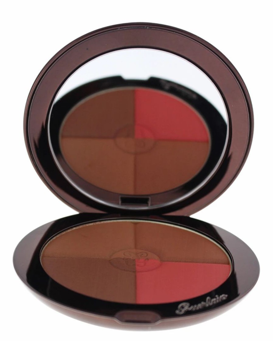 Lip & Cheek Makeup | * Guerlain 0.35Oz #08 Ebony Terracotta 4 Seasons Tailor Made Bronzing Powder Women Lip & Cheek Makeup