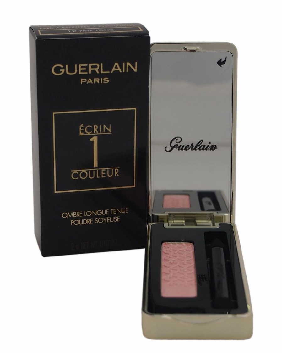 Face & Eye Makeup | * Guerlain Ecrin 1 Couleur Long-Lasting Silky Powder # 12 Pink Pong 0.07Oz Eyeshadow Women Face & Eye Makeup