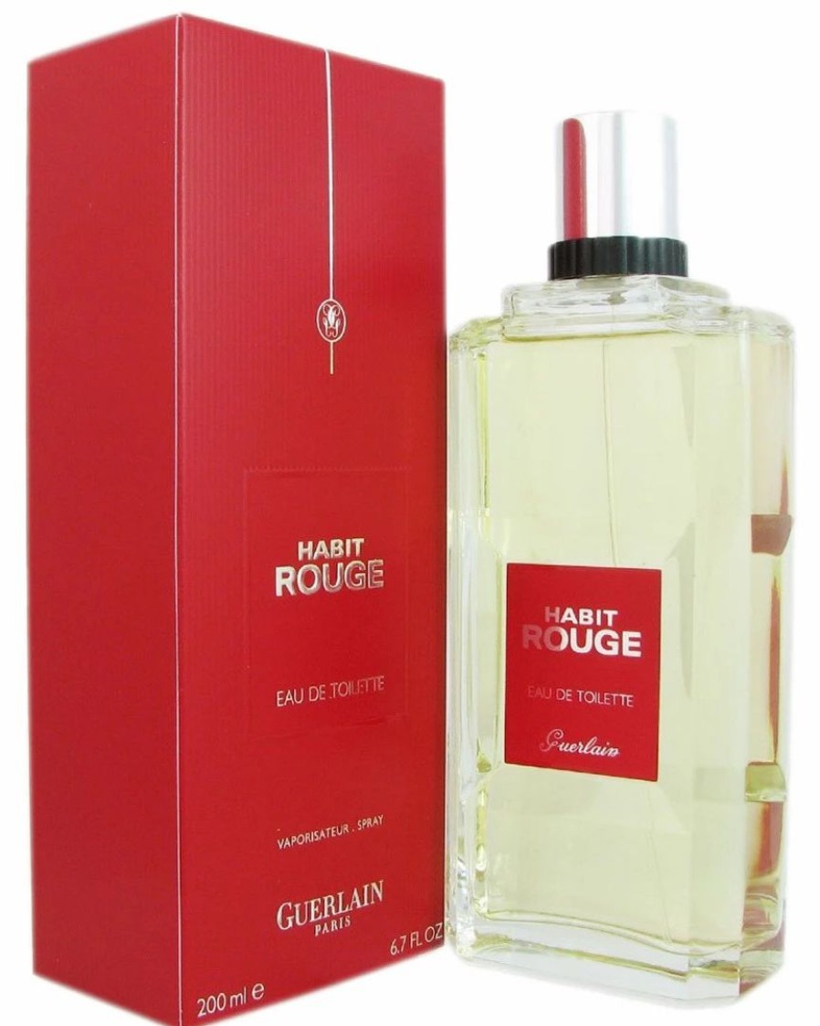 Cologne & Aftershave | * Guerlain Men'S Habit Rouge Guerlain 6.8Oz Eau De Toilette Cologne & Aftershave