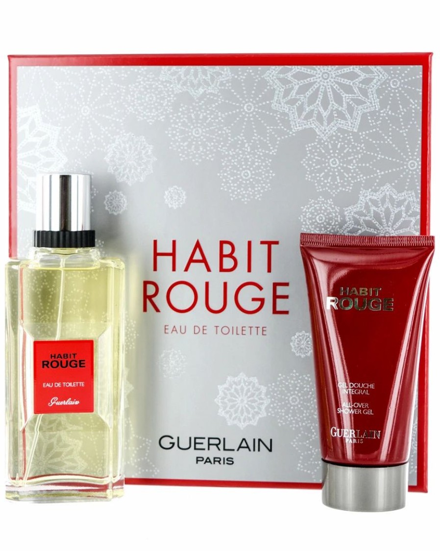 Cologne & Aftershave | * Guerlain Men'S Habit Rouge 2Pc Gift Set Cologne & Aftershave