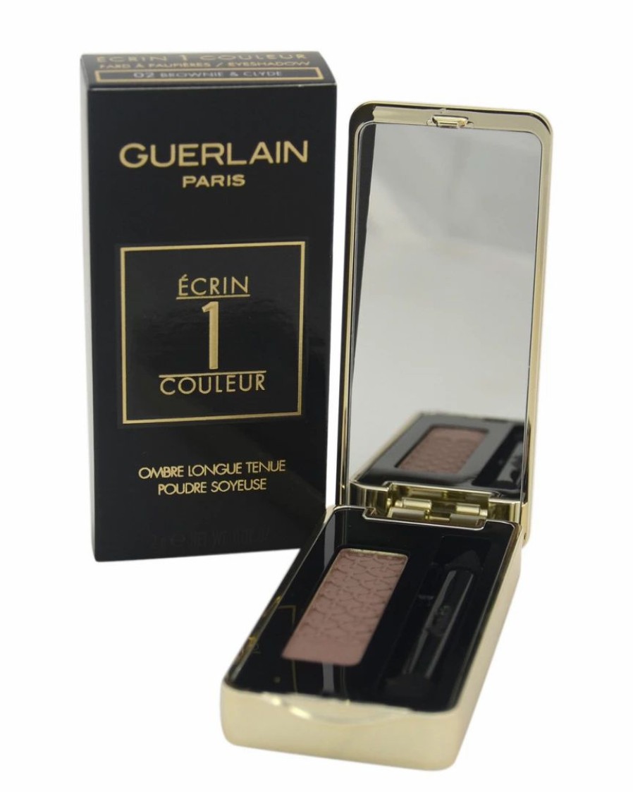 Face & Eye Makeup | * Guerlain Ecrin 1 Couleur Long-Lasting Silky Powder # 02 Brownie & Clyde 0.07Oz Eyeshadow Women Face & Eye Makeup