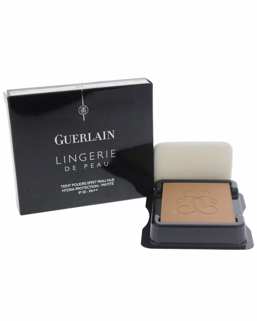 Face & Eye Makeup | * Guerlain 0.35Oz #05 Dark Beige Lingerie De Peau Nude Powder Foundation Spf 20 Women Face & Eye Makeup