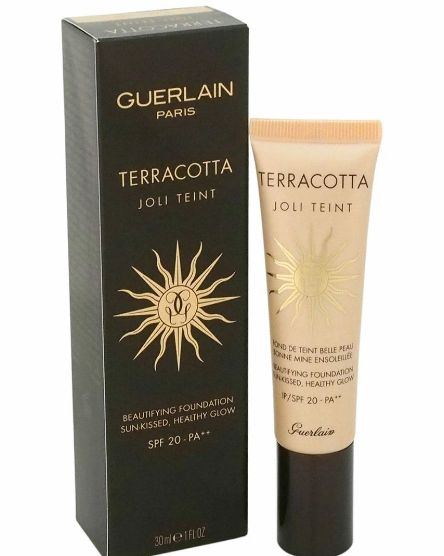 Face & Eye Makeup | * Guerlain 1Oz Light Terracotta Joli Teint Beautifying Foundation Spf 20 Women Face & Eye Makeup